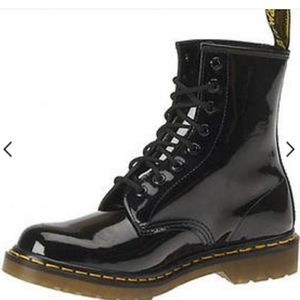 Dr. Martins 1460 black patent leather combat boot